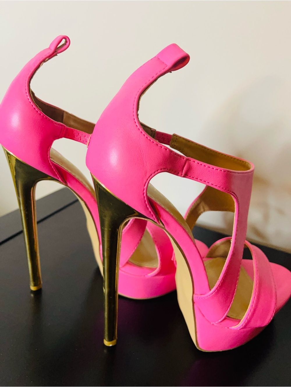 Shoedazzle| Hot Pink Platform Stiletto Heels Sz 8